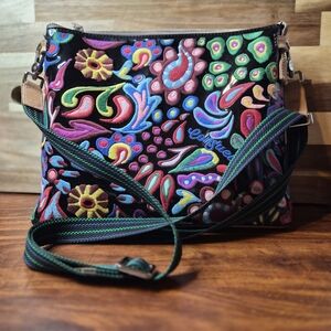 Consuela Mack Downtown Multicolor Embroidered Crossbody Bag